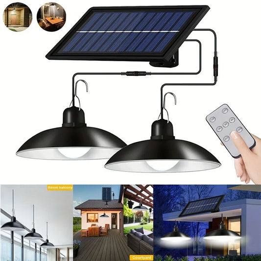 Split Solar Waterproof LED Lights with Remote Control