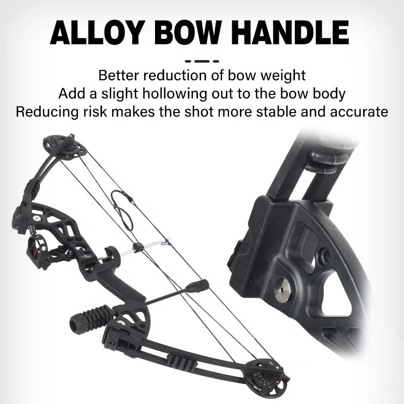 Compound Bow & Arrow Set Adjustable 30-60 lb