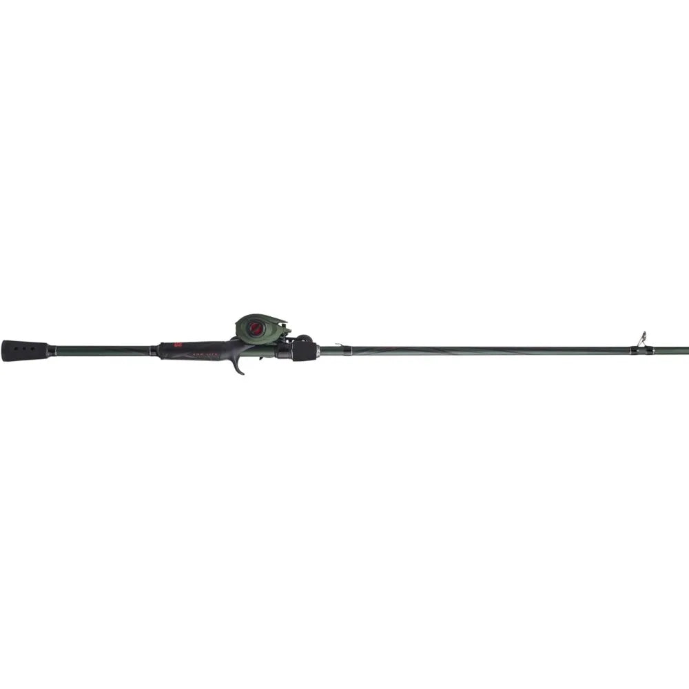 7 Feet Low Profile Baitcast Reel and Fishing Rod Combo, 7' - Medium Heavy - 1pc - LH