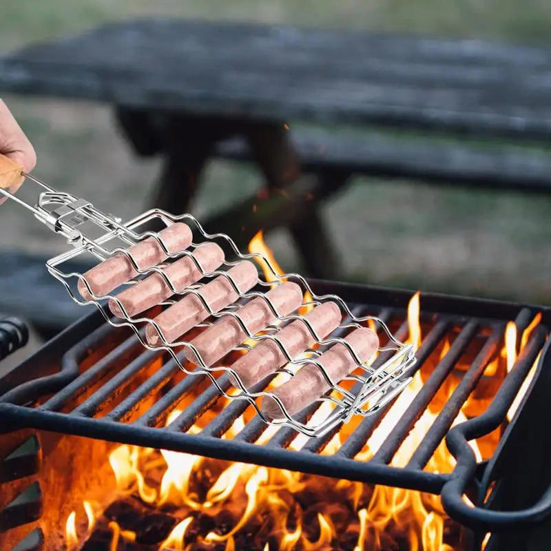 Metal Barbecue Grilling Rack  Picnic Camping BBQ