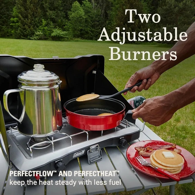 Coleman Triton+ 2-Burner Propane Camping Stove