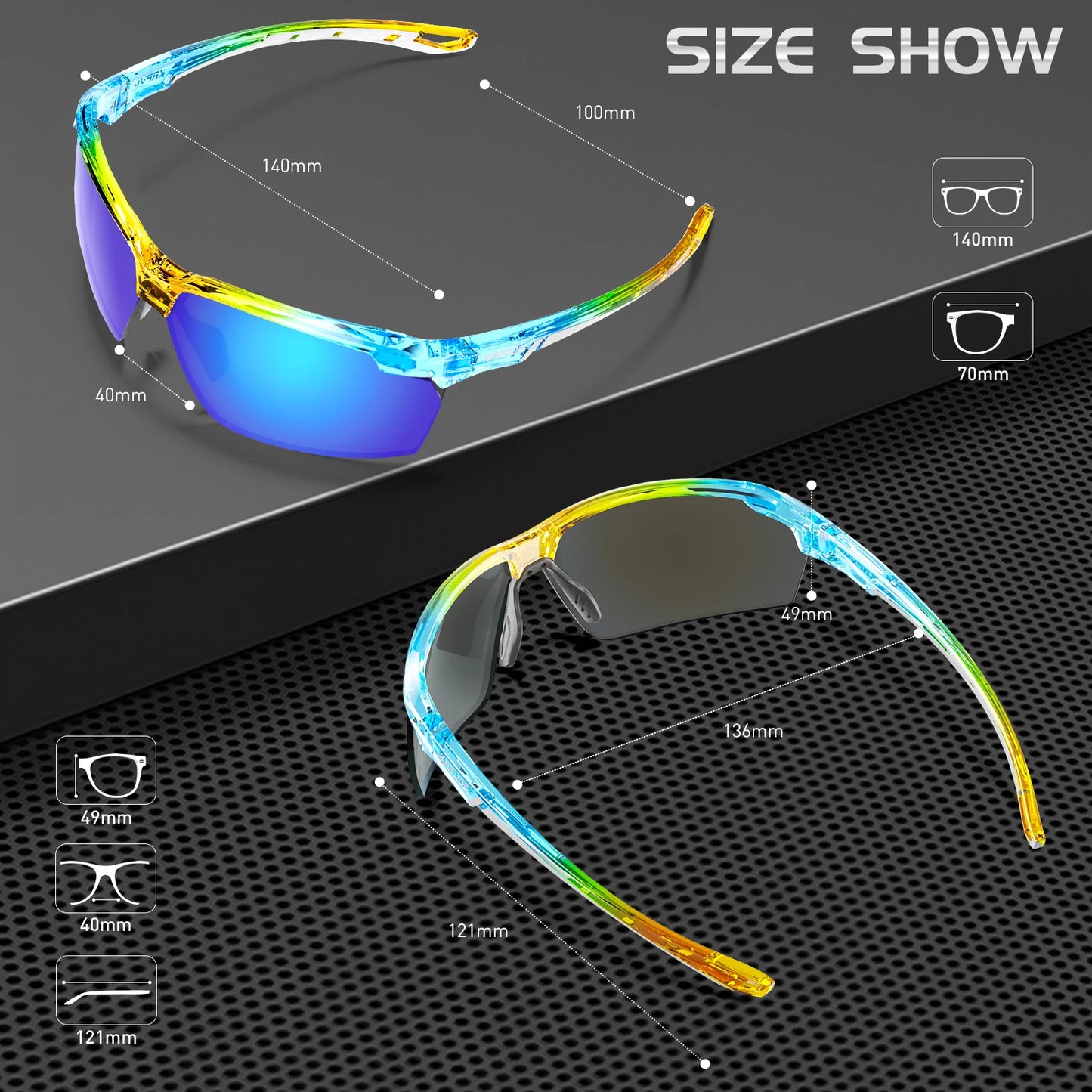 Kapvoe Polarized Fishing Sunglasses Cycling Glasses