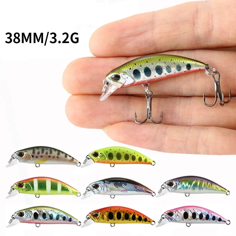 Mini Sinking Minnow Fishing Lures Jerkbaits Wobbler