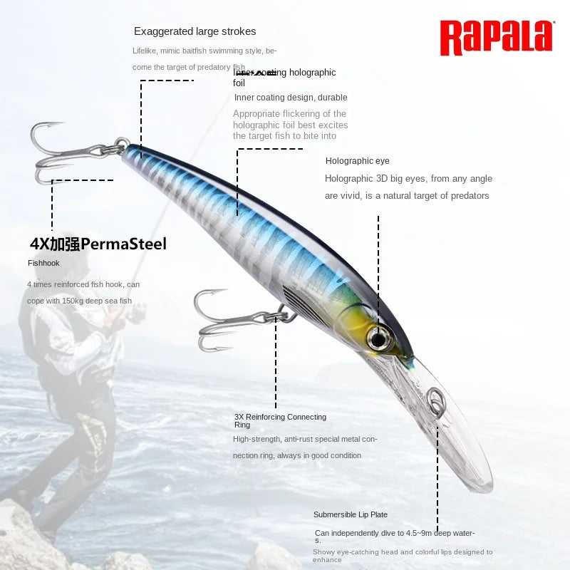 Rapala  Minnow 12Cm fishing long cast bait