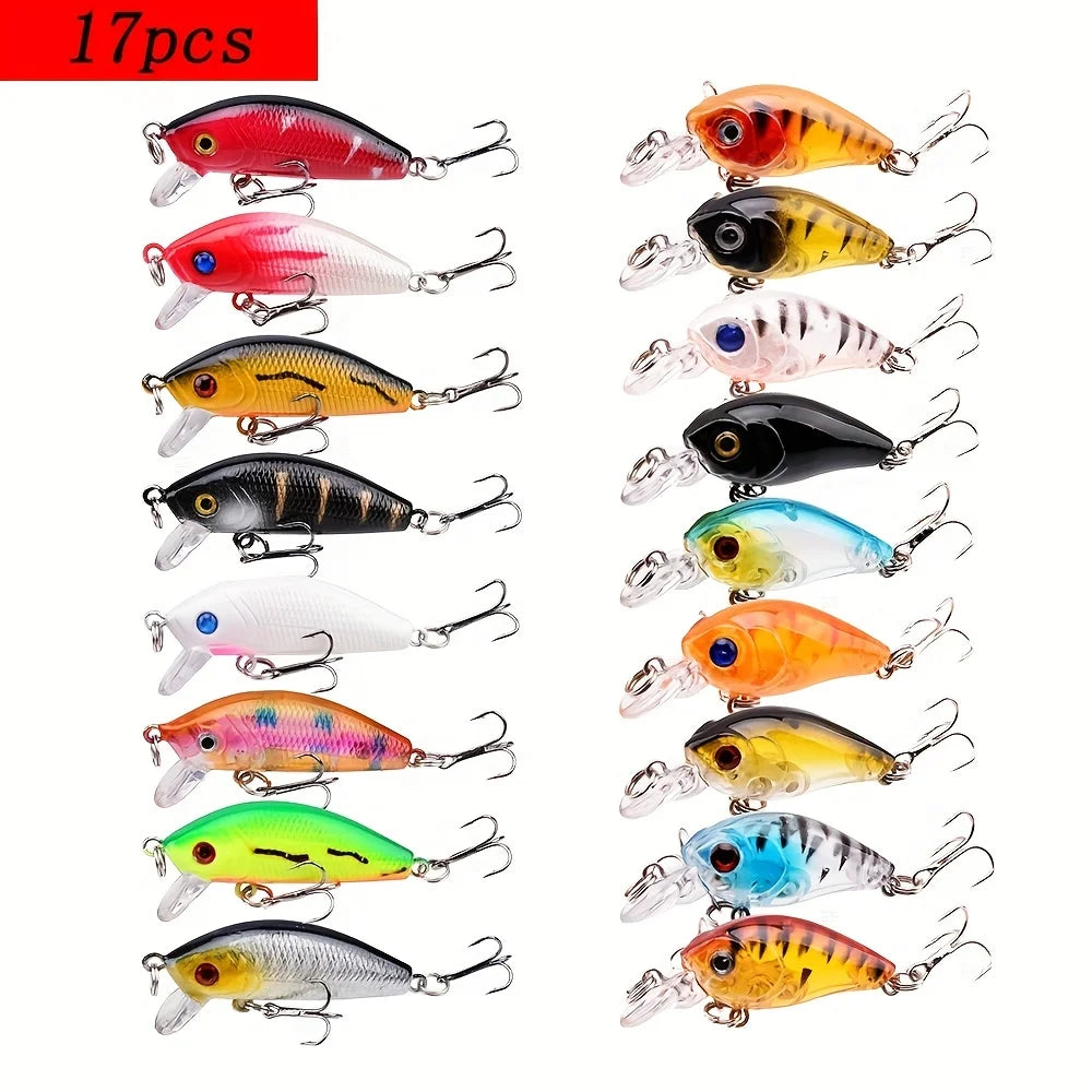 Fishing Lure Set Mini Minnow Floating Crankbait