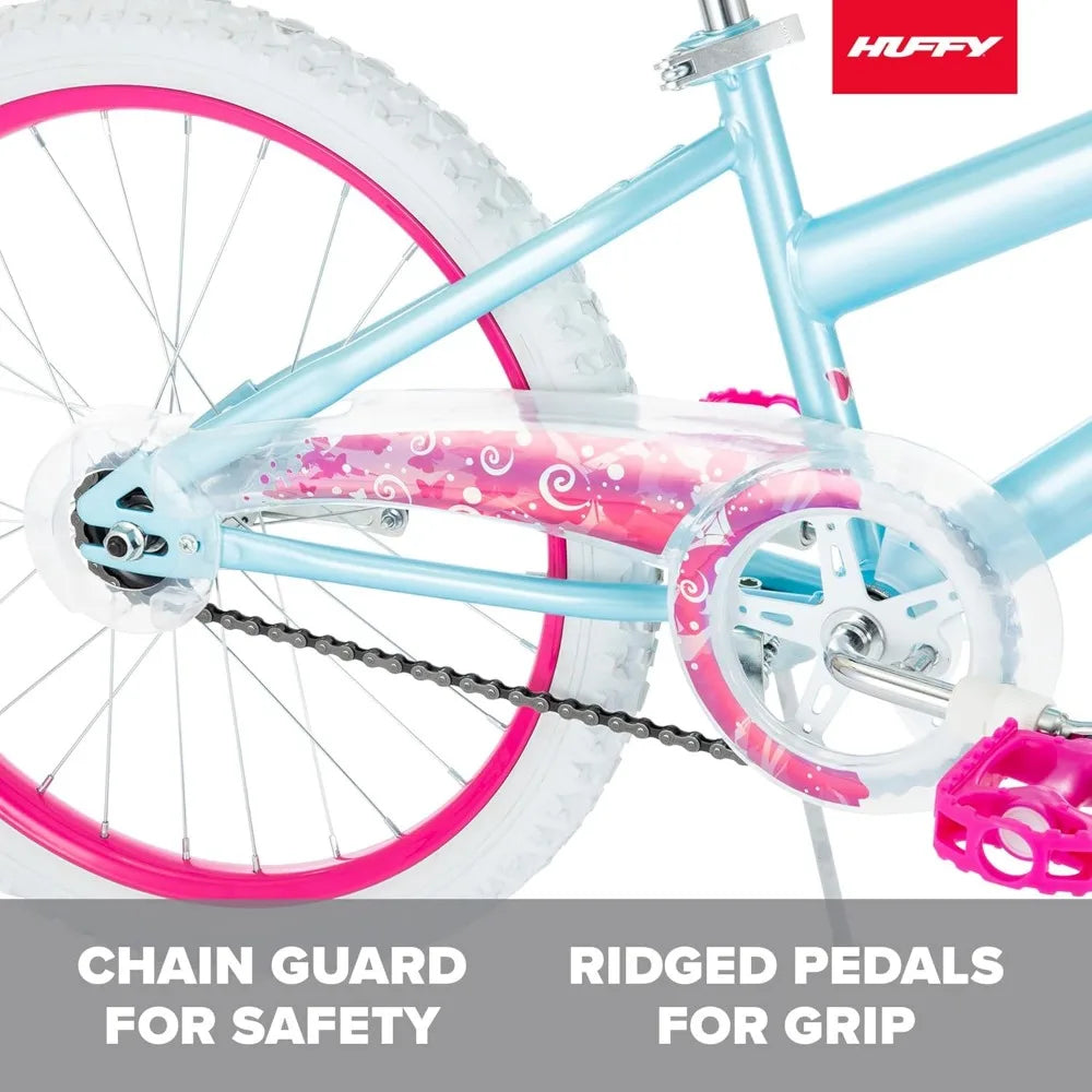 Girls Bike with Training Wheels, Multiple Color Options