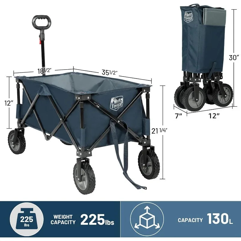 TIMBER RIDGE Collapsible Outdoor Folding Wagon Cart