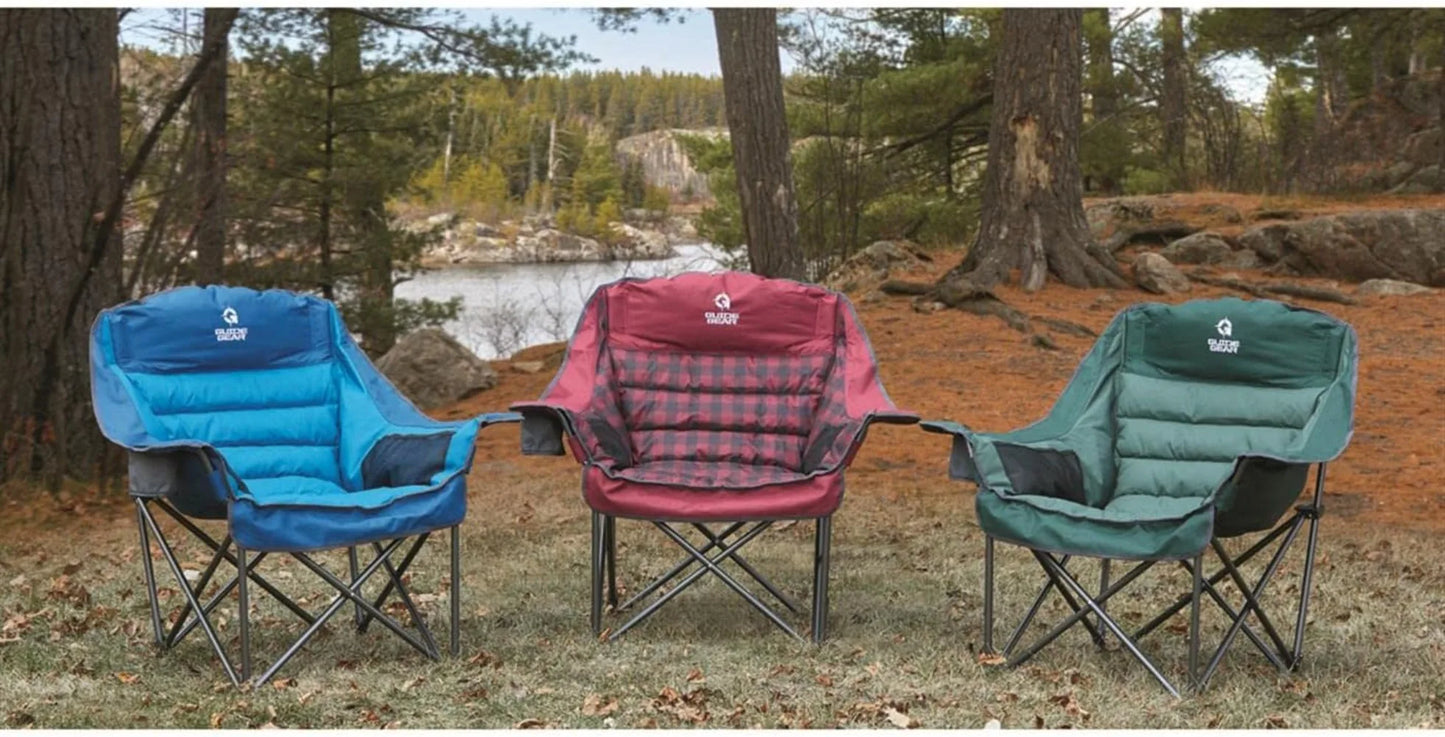 Oversized XL Padded , Portable, Camp Lounge Chairs for Outdoor,