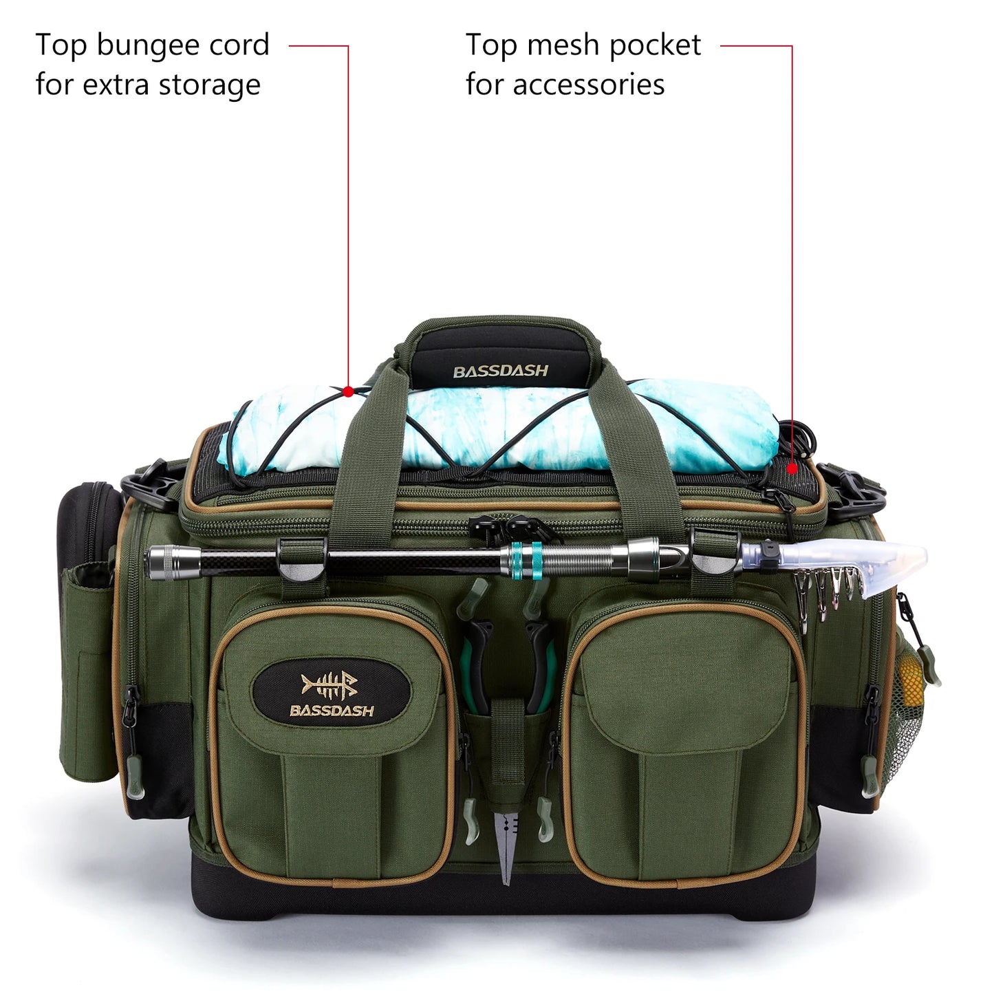 Fishing Tackle Shoulder Bag Water Resistant