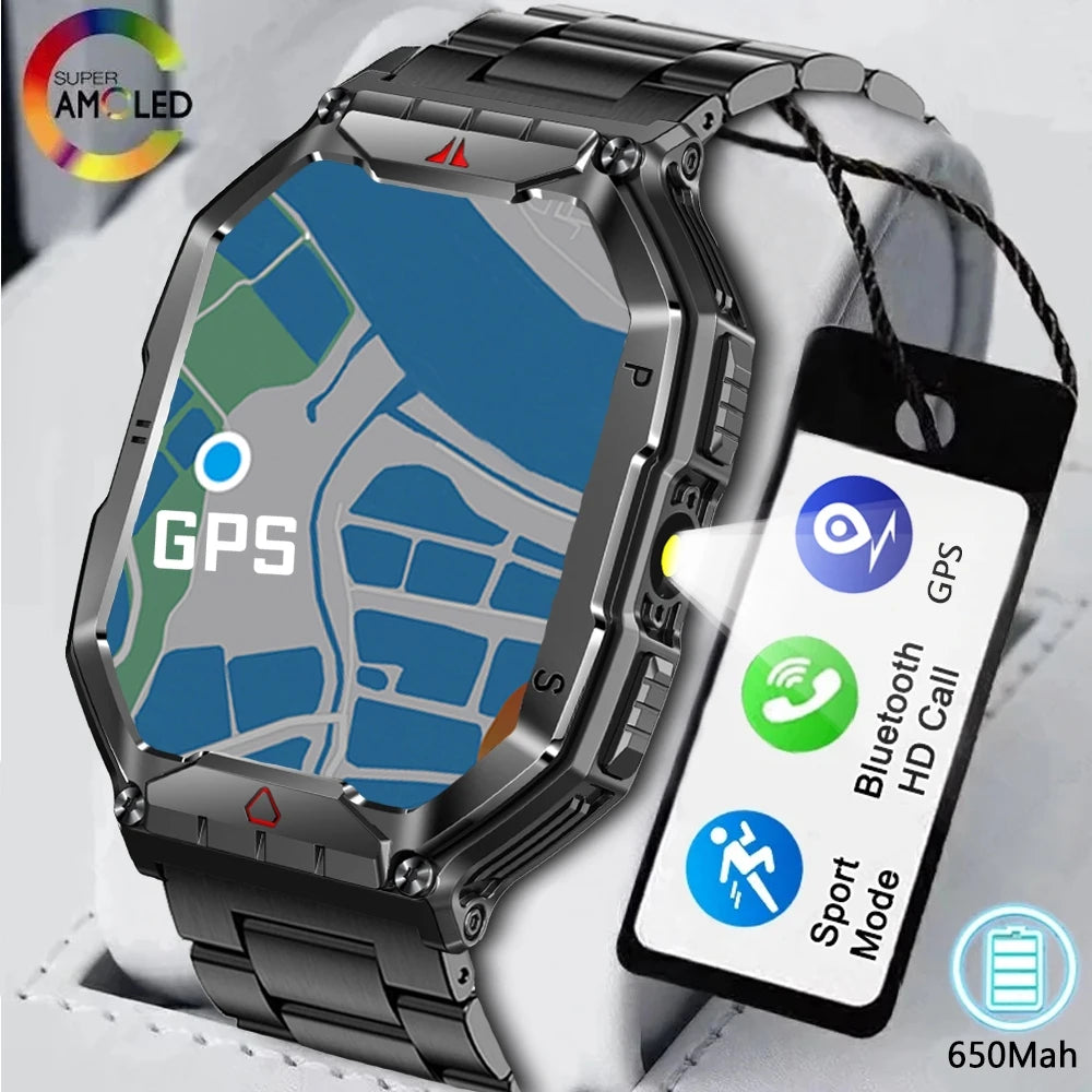 Sports Smart Watch GPS Tracking Waterproof  Bluetooth