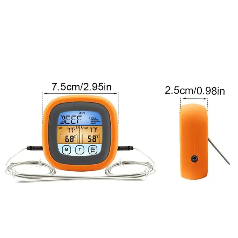 Grilling Digital Meat Thermometer With 2 Probes