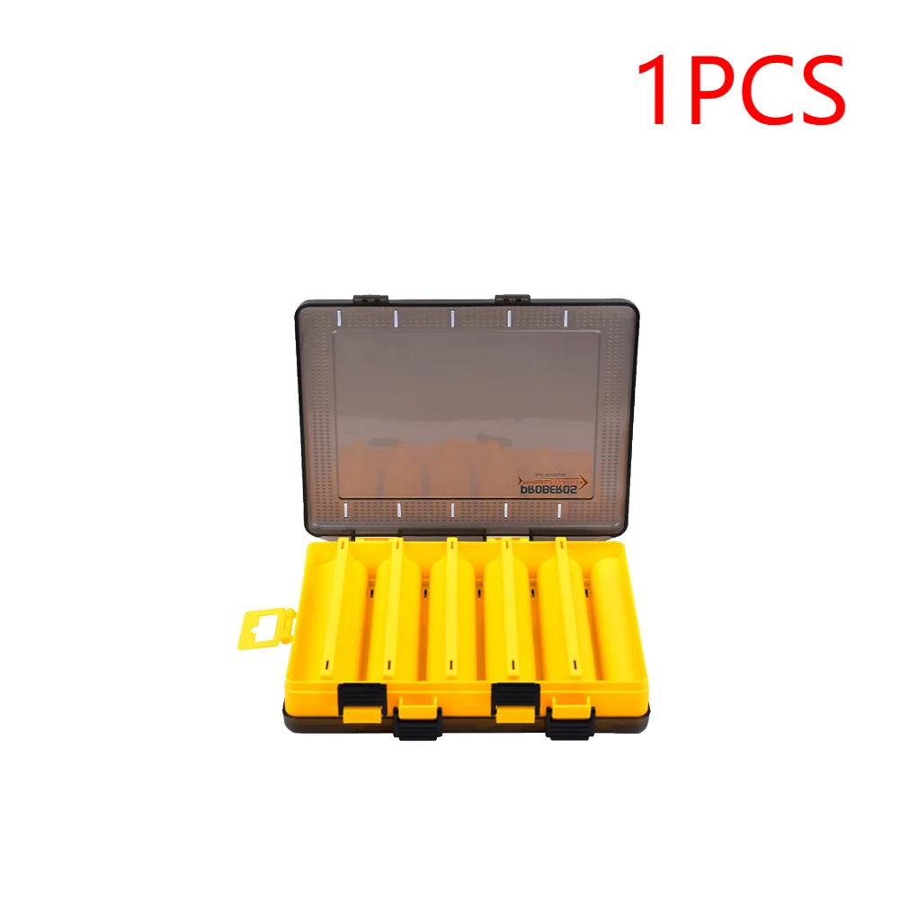 5-1 Pcs Fishing Tackle Box Double Sided Opening