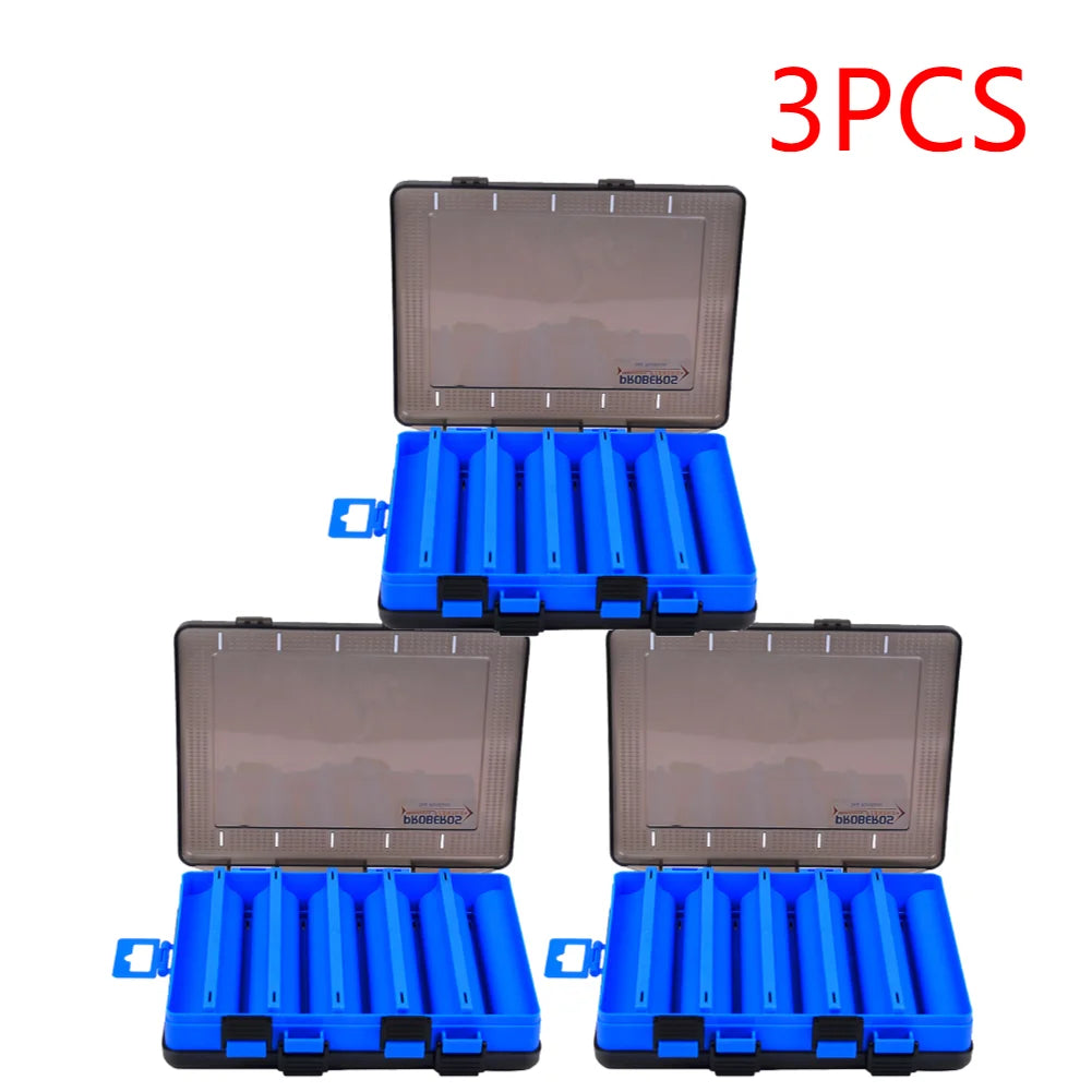 5-1 Pcs Fishing Tackle Box Double Sided Opening