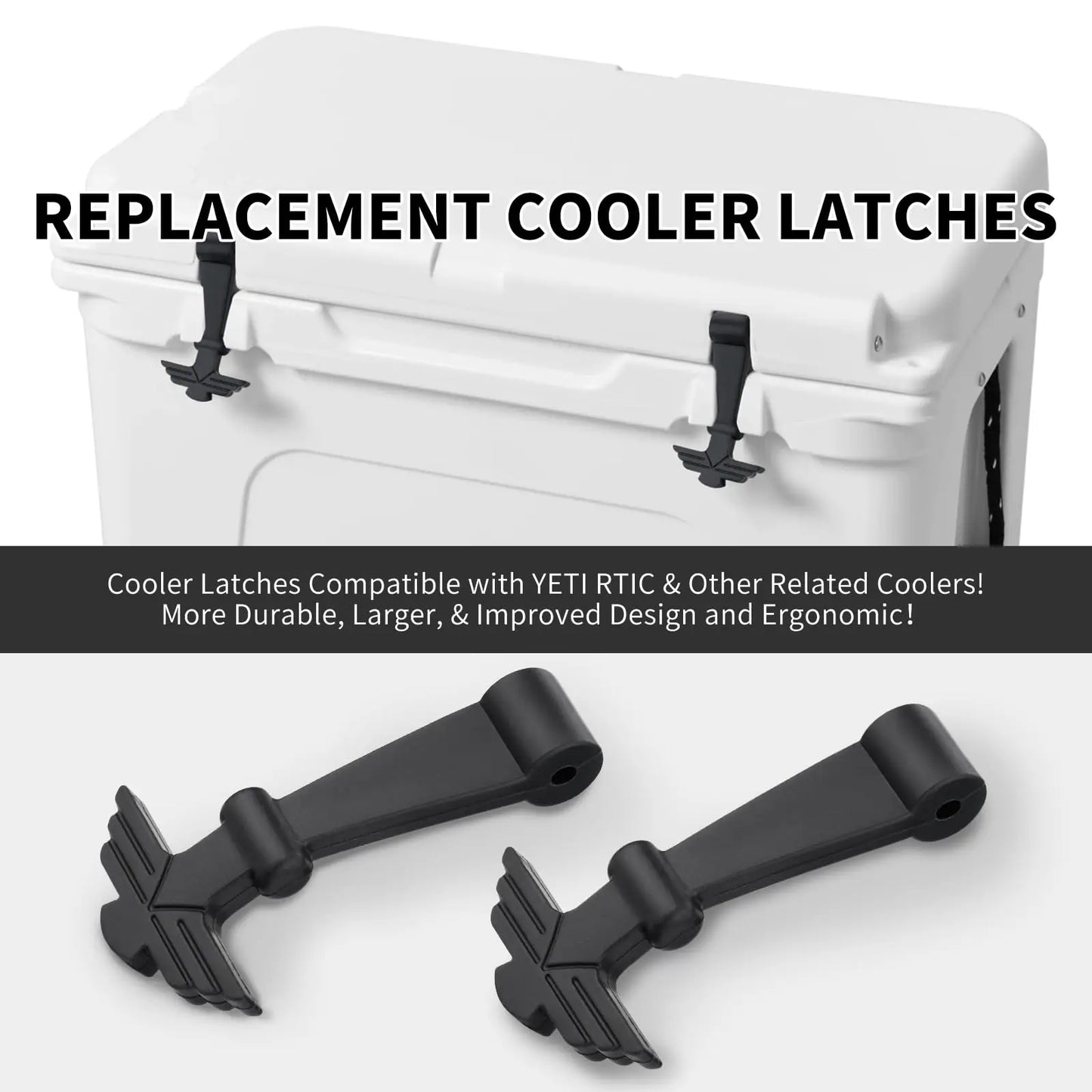 2 Pack Cooler Latches Compatible  YETI & RTIC