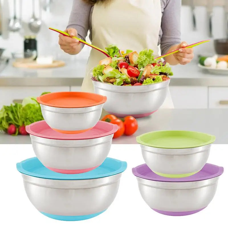 Mixing Bowl Set Thickened Stainless Steel Non-Slip