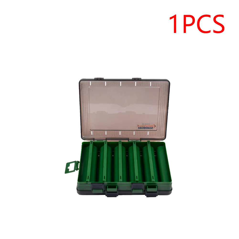 5-1 Pcs Fishing Tackle Box Double Sided Opening