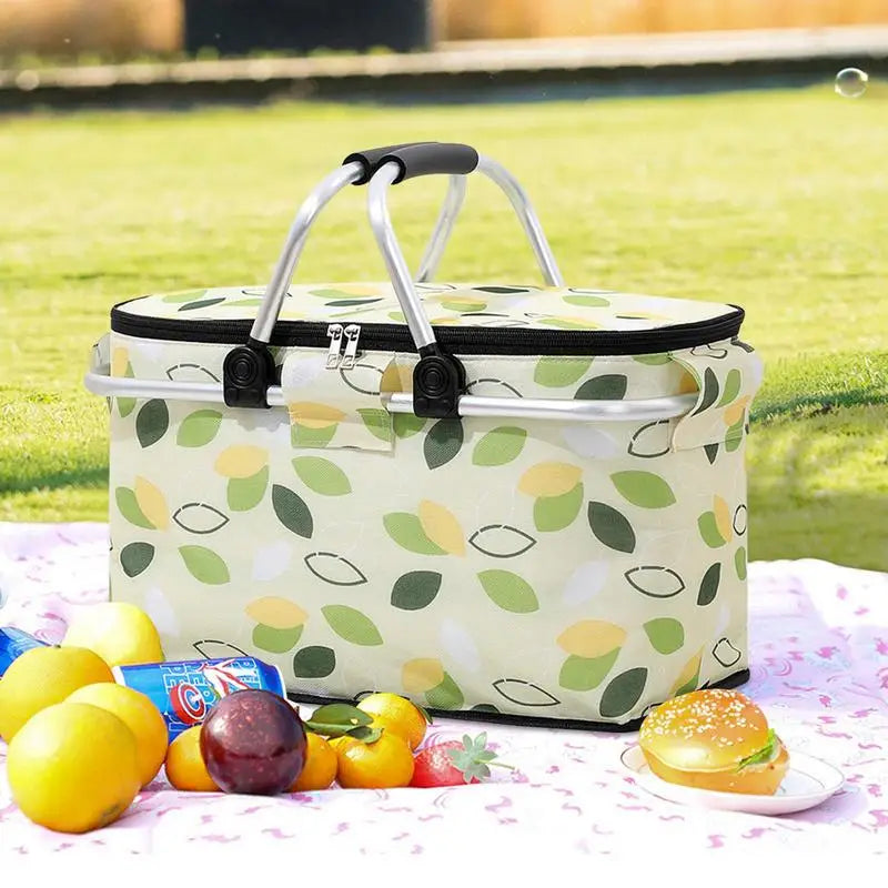 Folding insulated picnic  Portable Camping basket