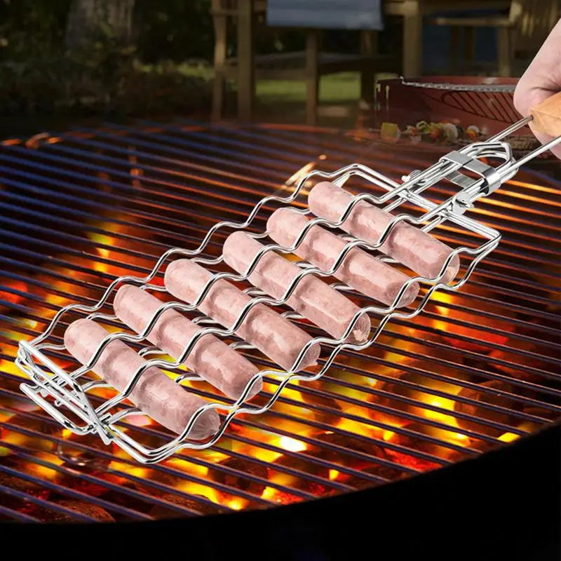 Metal Barbecue Grilling Rack  Picnic Camping BBQ