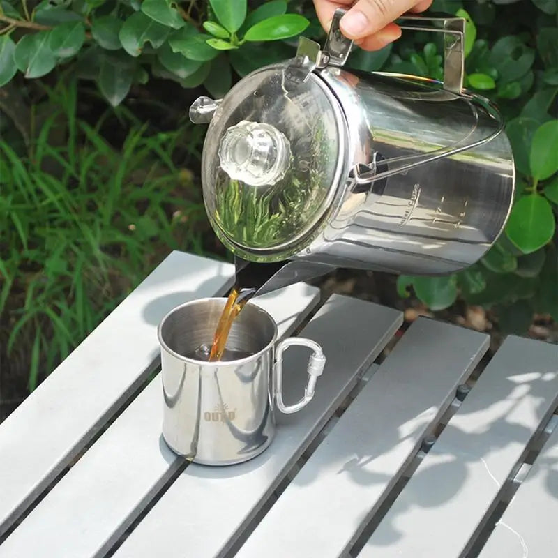 Campfire Coffee Pot Stainless Steel Coffee Maker