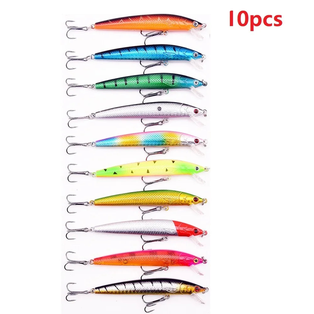 Fishing Lure Set Mini Minnow Floating Crankbait