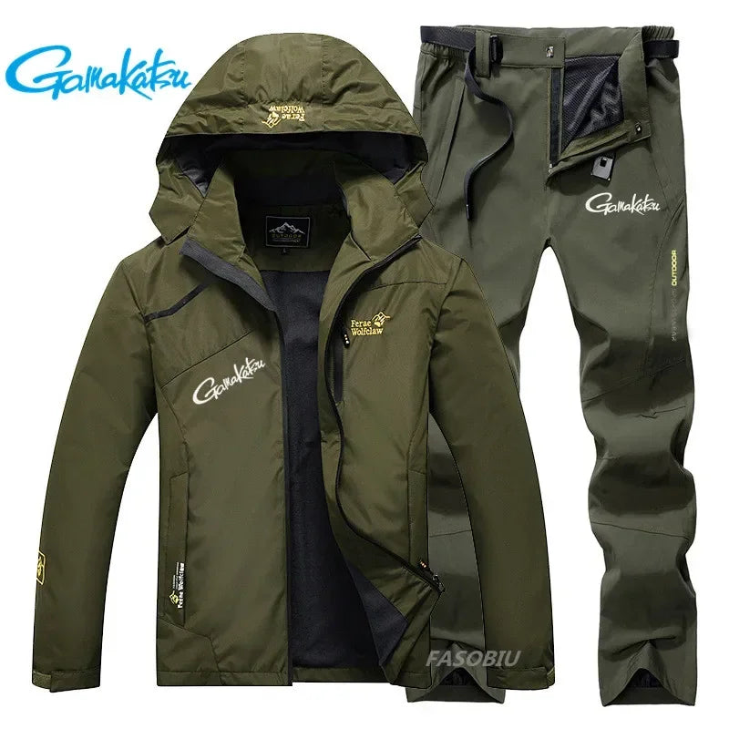 Gamakatsu Fishing Suit Men Spring Autumn Thin