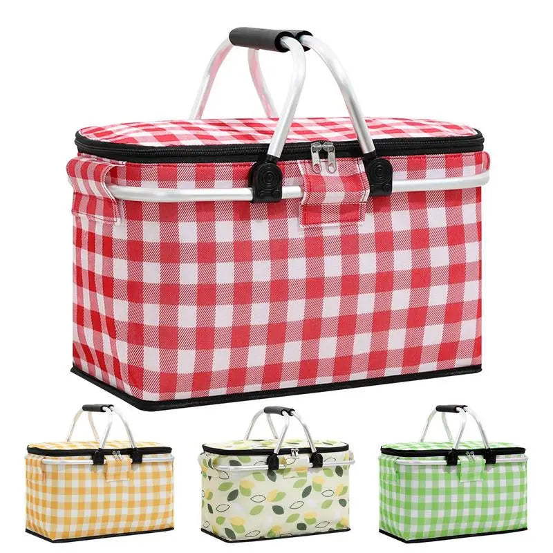 Folding insulated picnic  Portable Camping basket