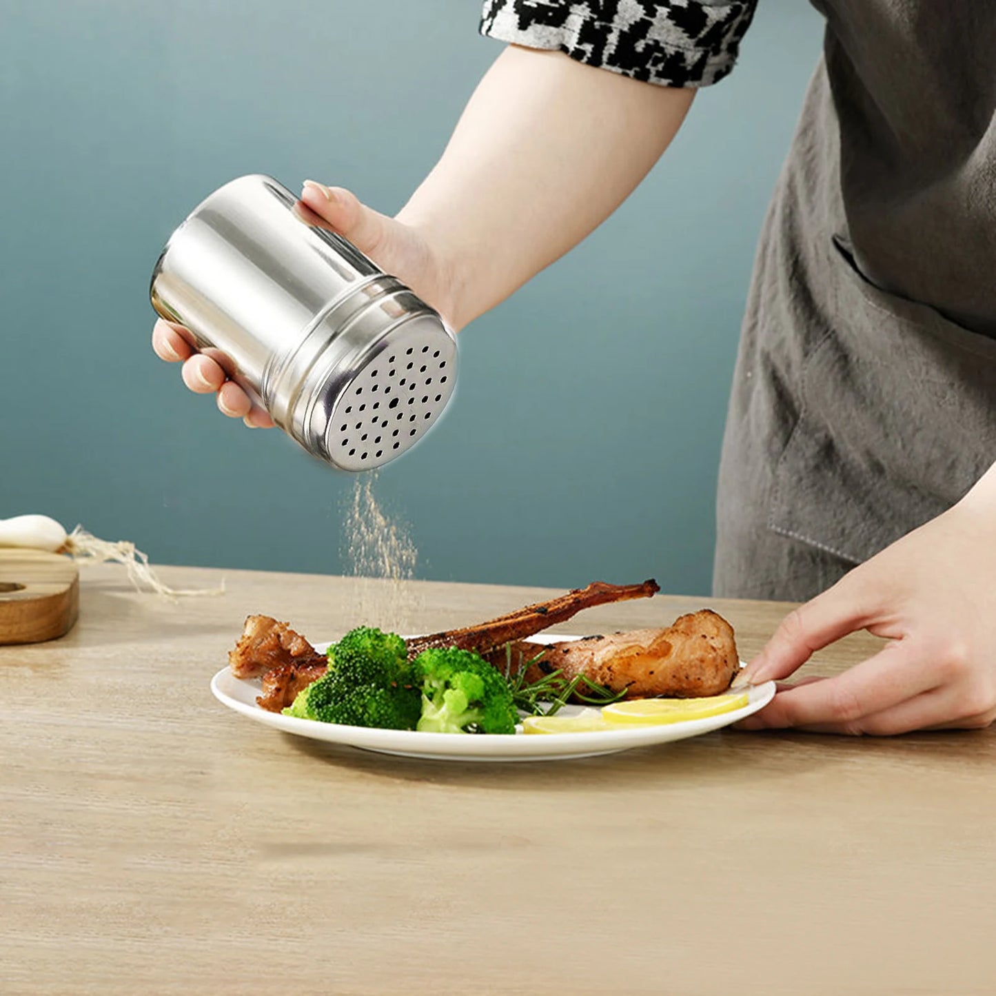 Barbecue  Shaker Stainless Steel Seasoning Bottle