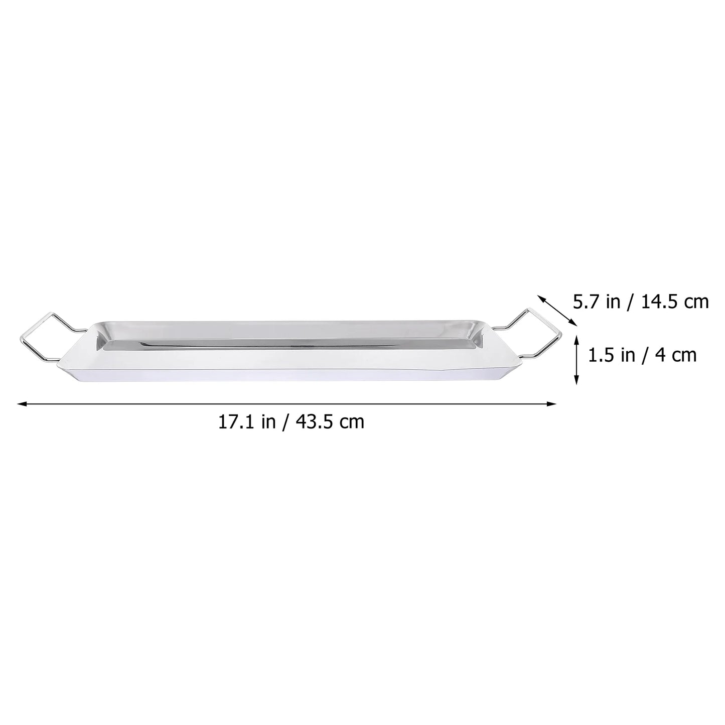 Griddle Pan Stainless Steel Grill Plate Tray