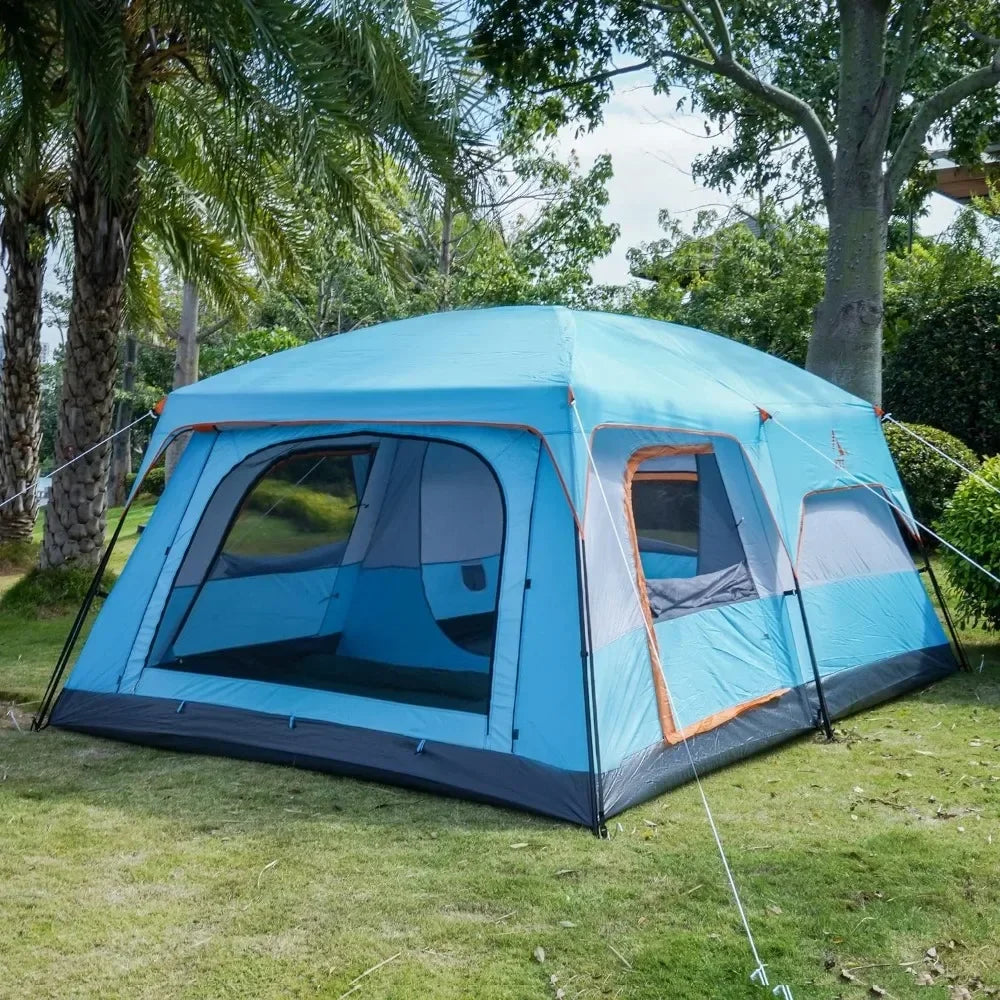 Large 12 Person, Family Cabin Tents,3 Doors