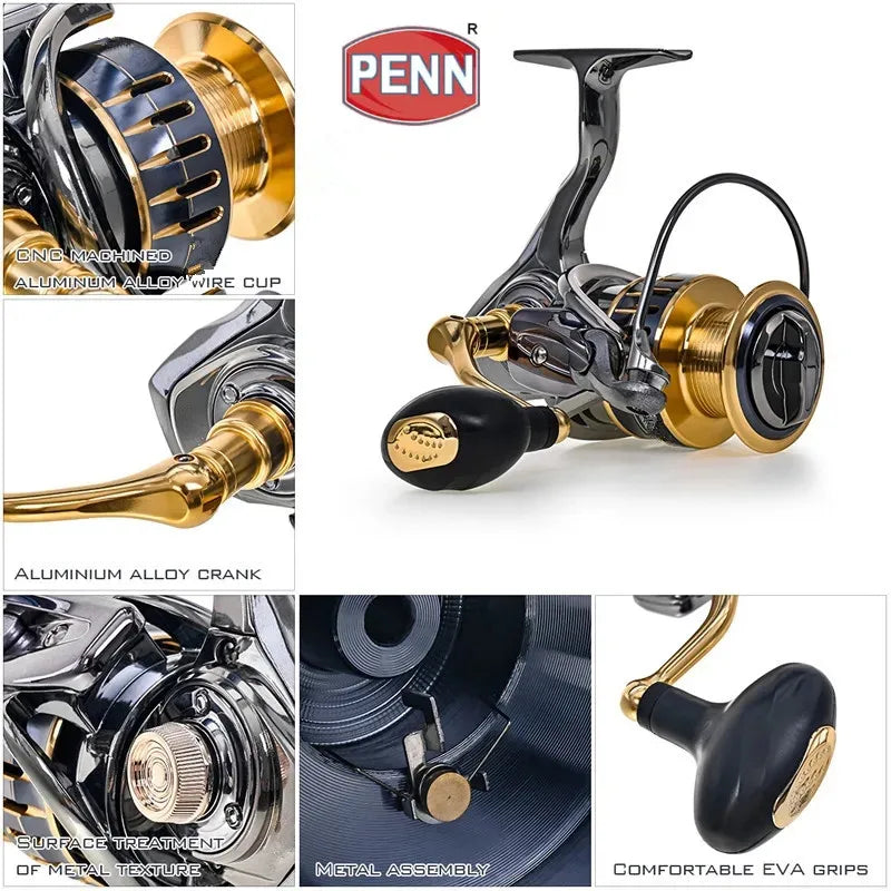 PENN High Speed 5.5:1 Fishing Spinning Reel