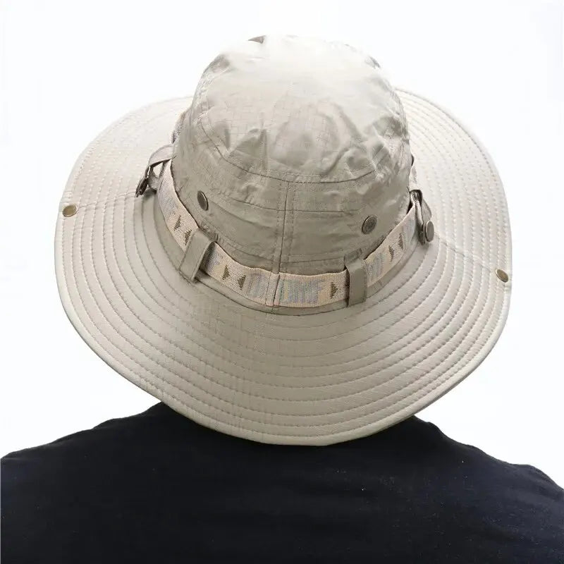 Bucket Hat UV Protection Wide Brim Panama Fisherman