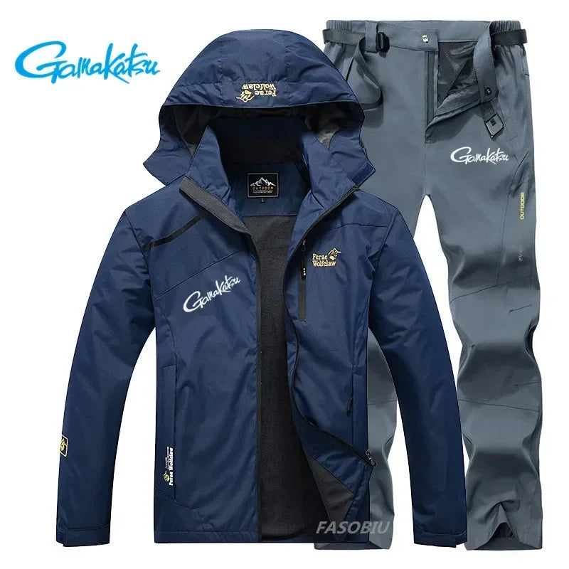 Gamakatsu Fishing Suit Men Spring Autumn Thin