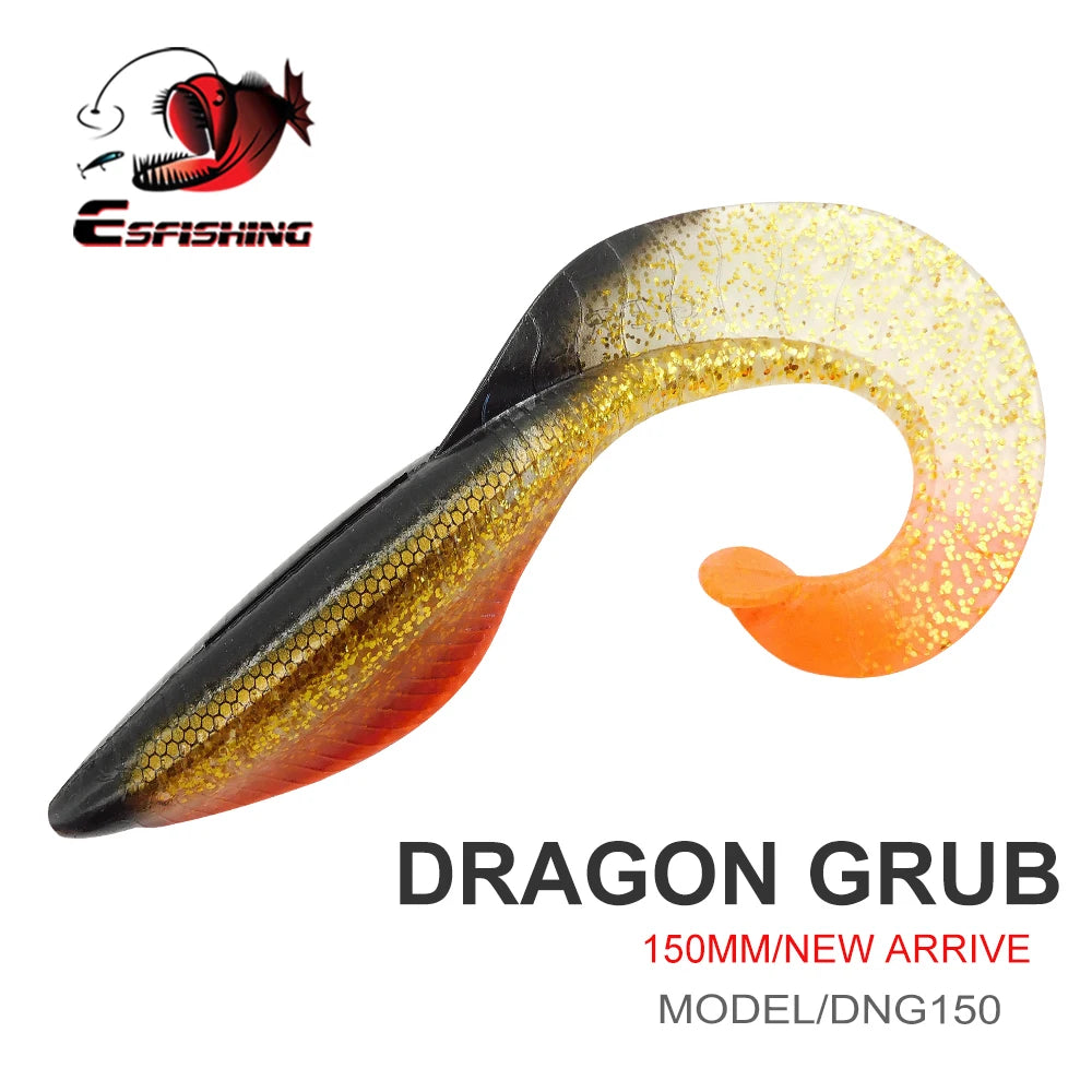 Big Soft Baits Dragon Grub 150mm Silicone