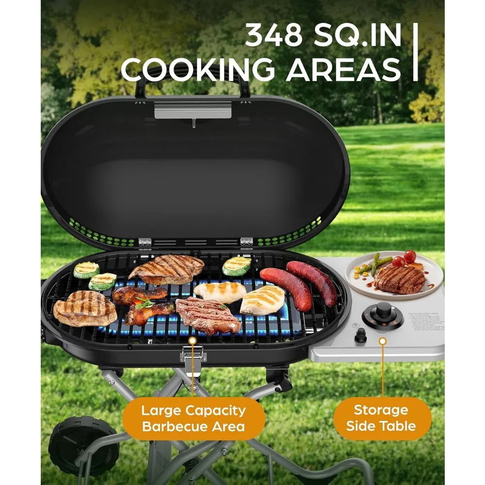 Portable Propane Gas Grill,  Large Cooking Areas