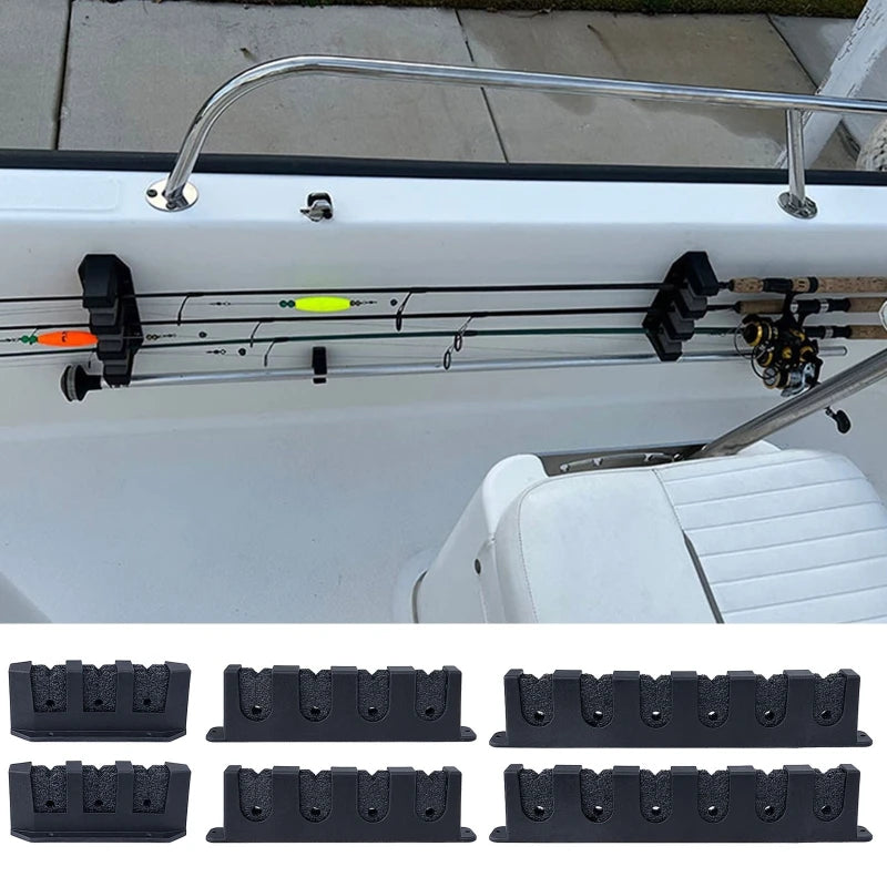 Boat Fishing Rod Vertical Horizontal Storage Rack Wall Mounted