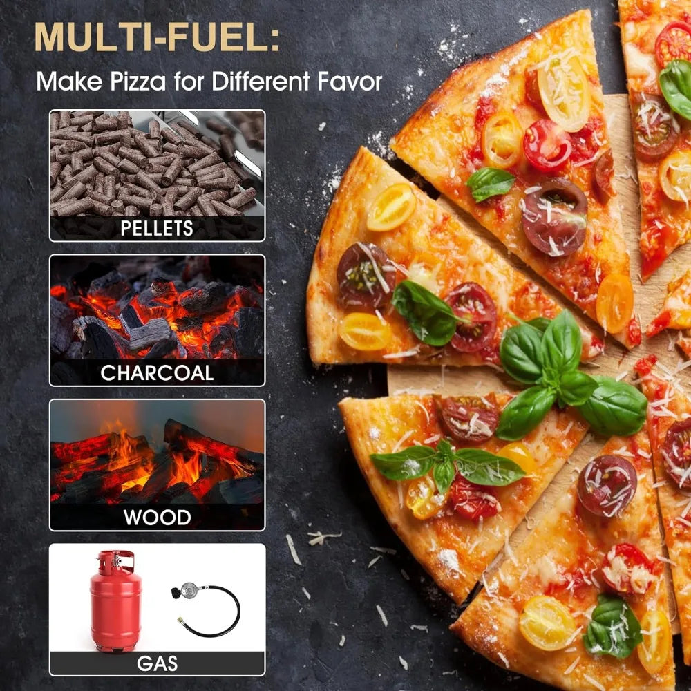 16" Portable Wood Fired and Gas Pizza Oven