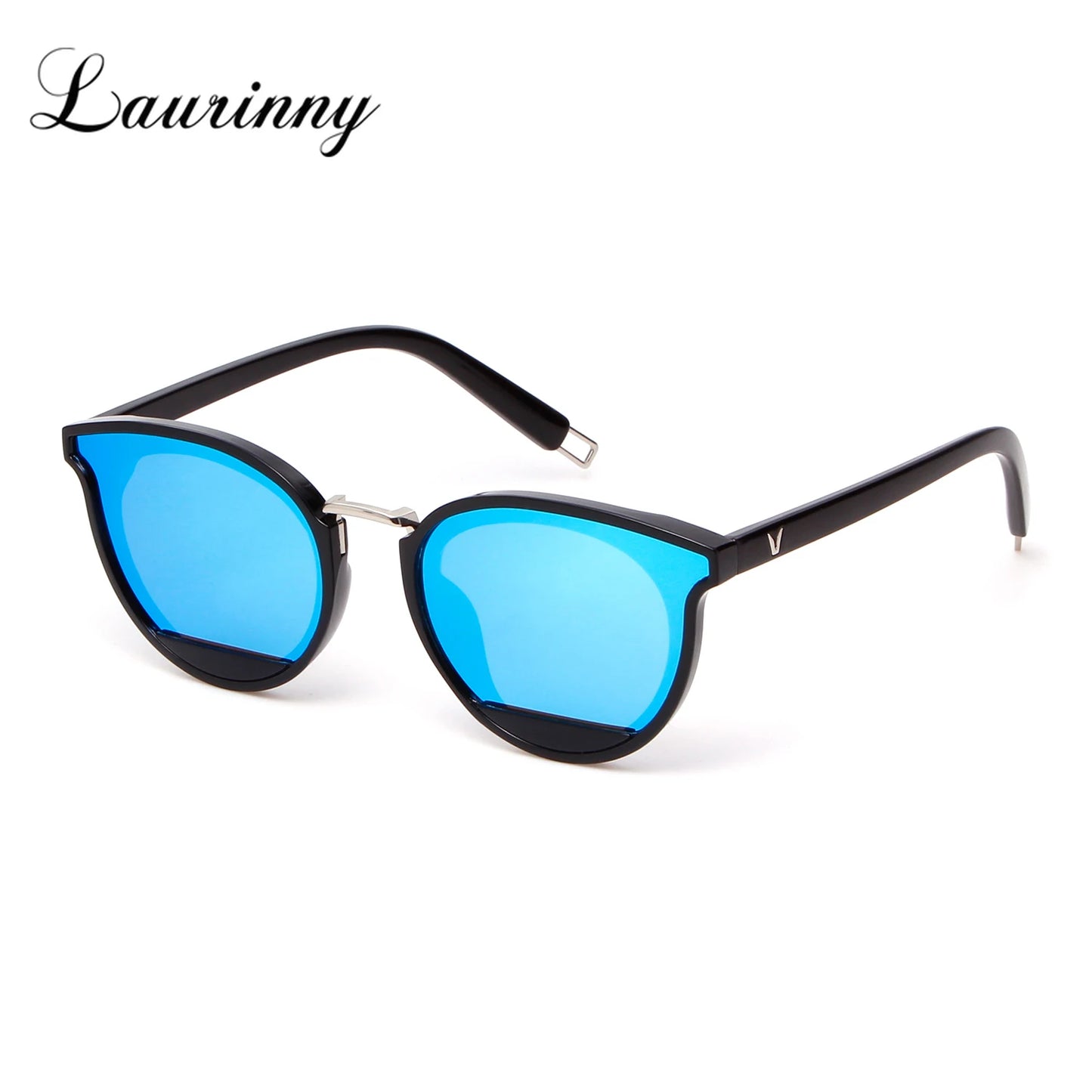 Trendy Polarized Sunglasses Women Blue Sea Lens