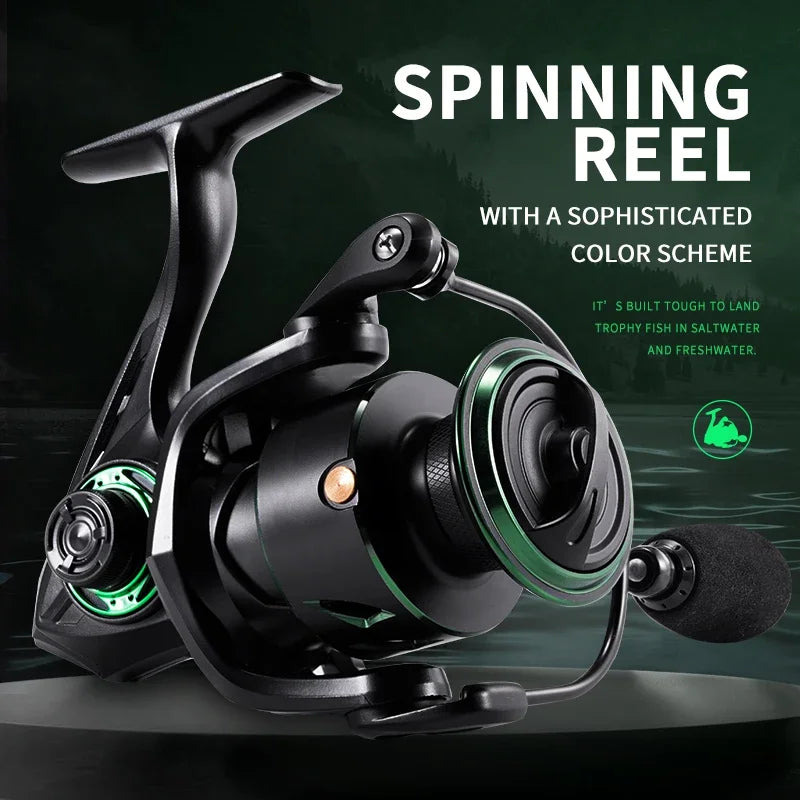 RF Spinning Reels Ultralight Metal 5.2:1 Gear Ratio 7+1