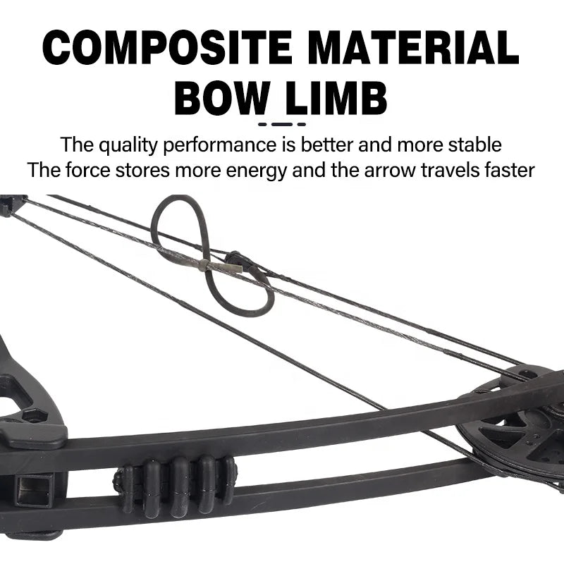 Compound Bow & Arrow Set Adjustable 30-60 lb