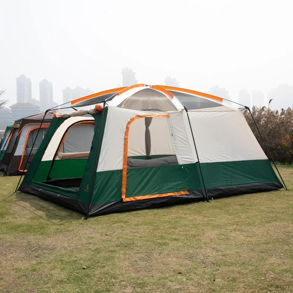 Tent Family Cabin Tents,2 Rooms,3 Windows