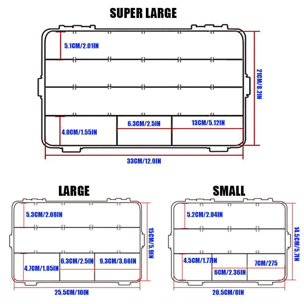 Fishing Tackle Waterproof Box Lure Storage