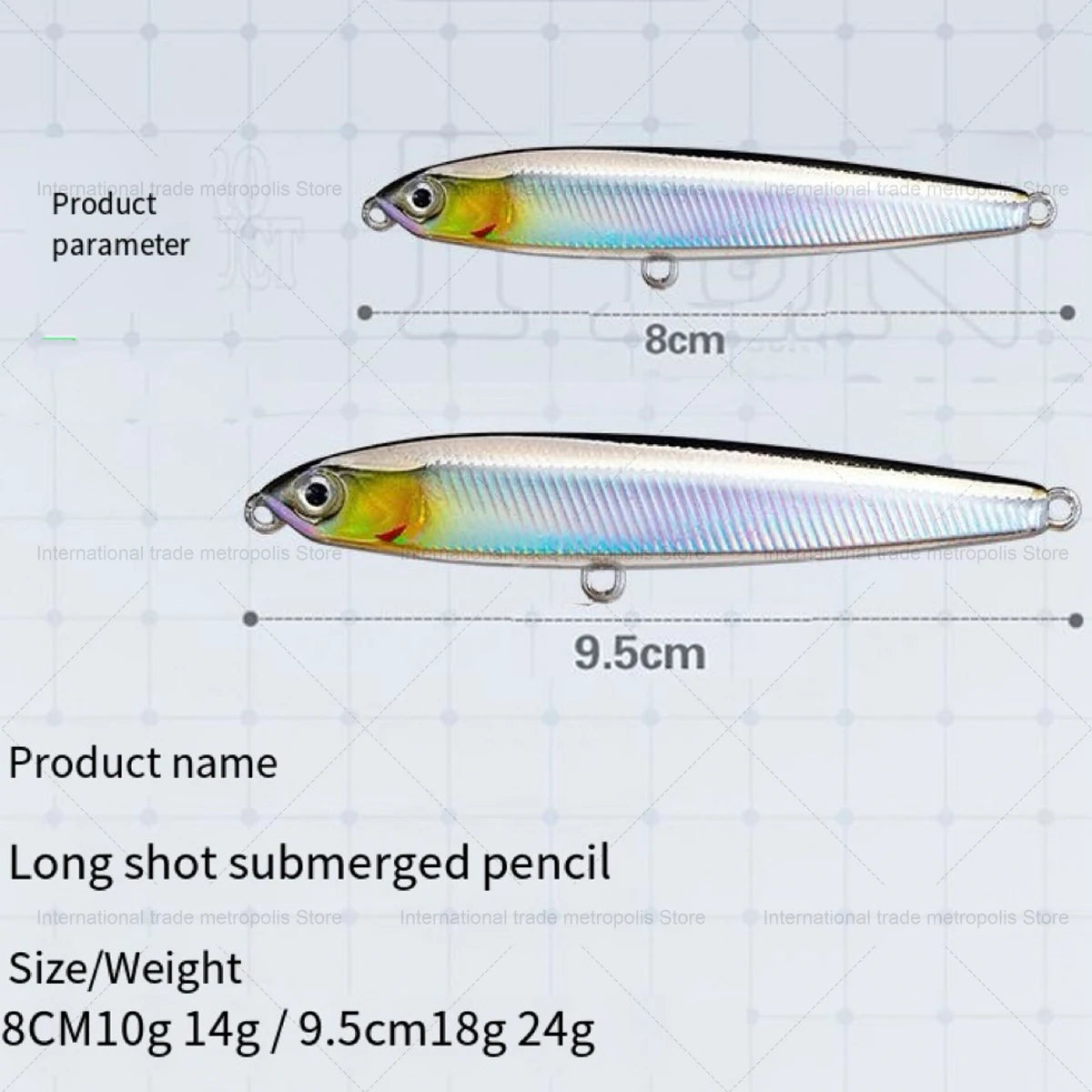 Rapala  Flying Ghost Pencil Lure Bait