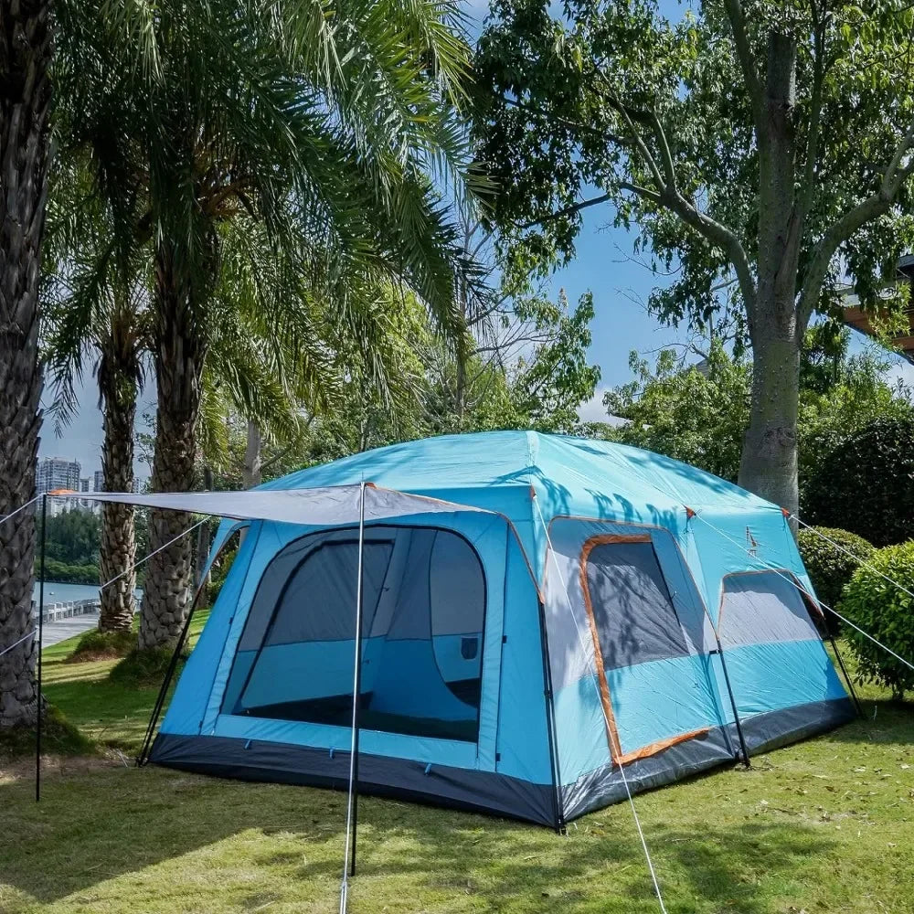 Large 12 Person, Family Cabin Tents,3 Doors