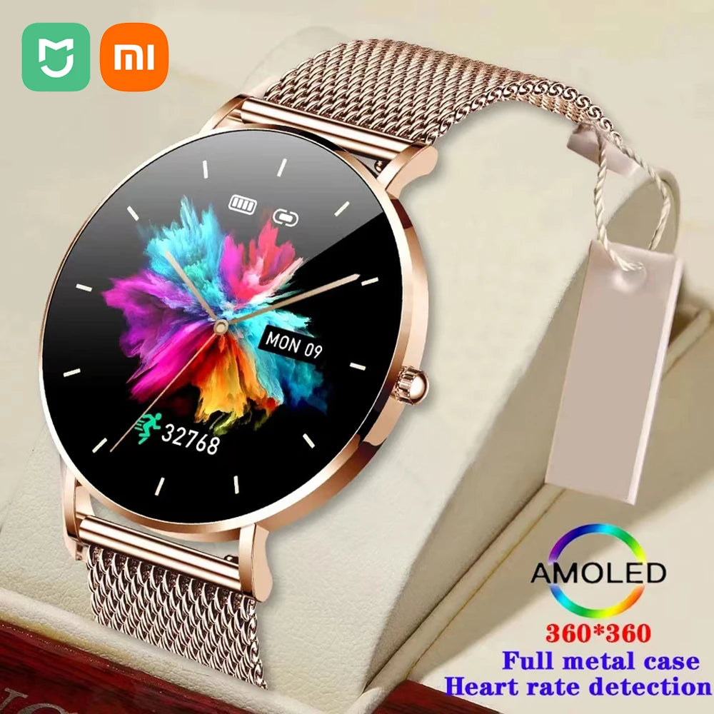 Ultrathin Smart Watch Women AMOLED HD  Display