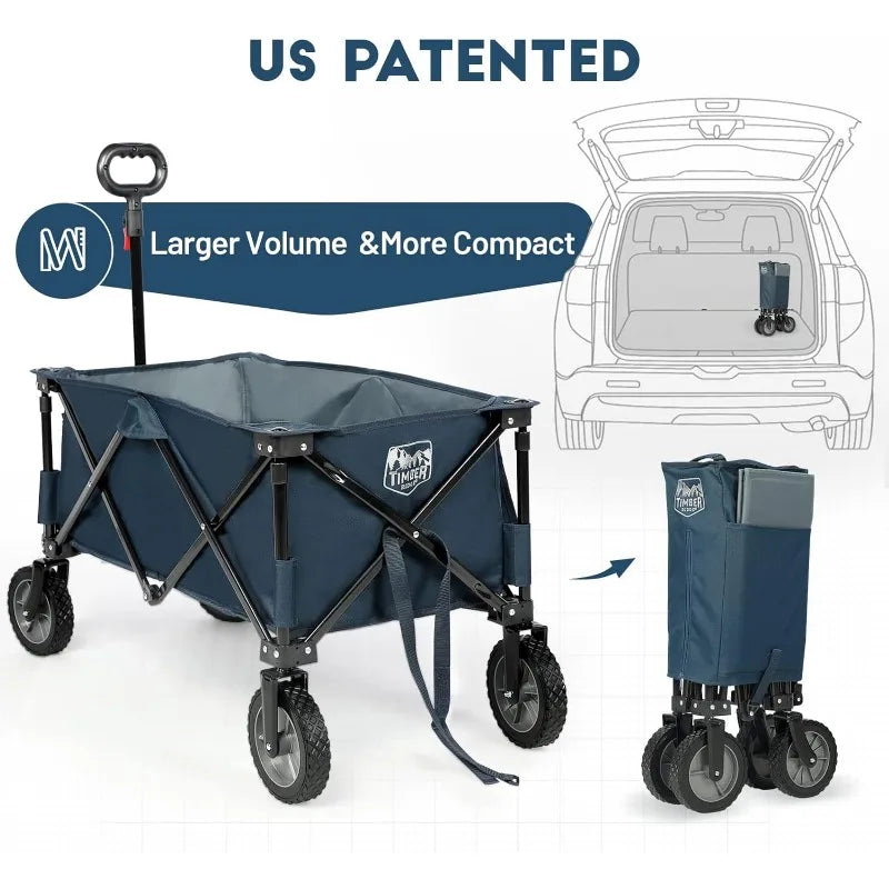 TIMBER RIDGE Collapsible Outdoor Folding Wagon Cart