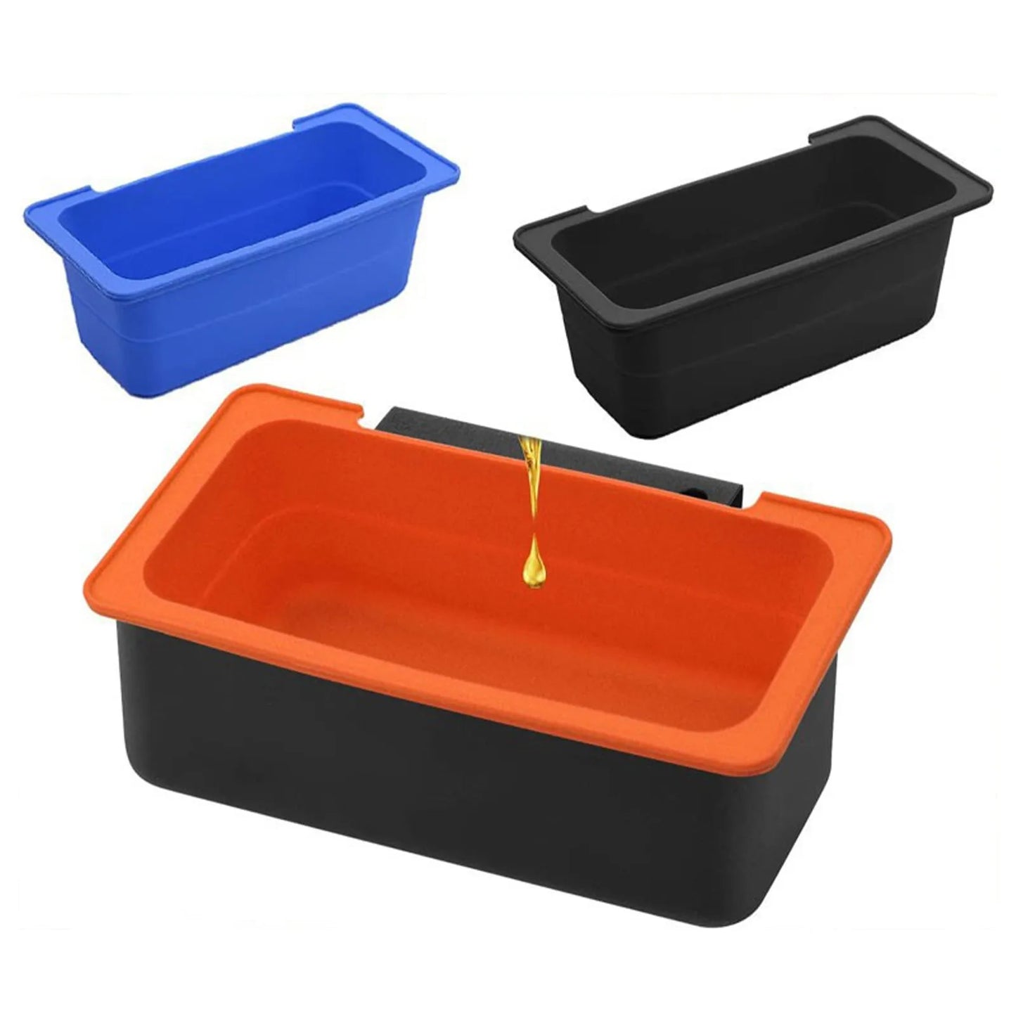 Silicone Barbecue Oil Drip Tray Grease Collector