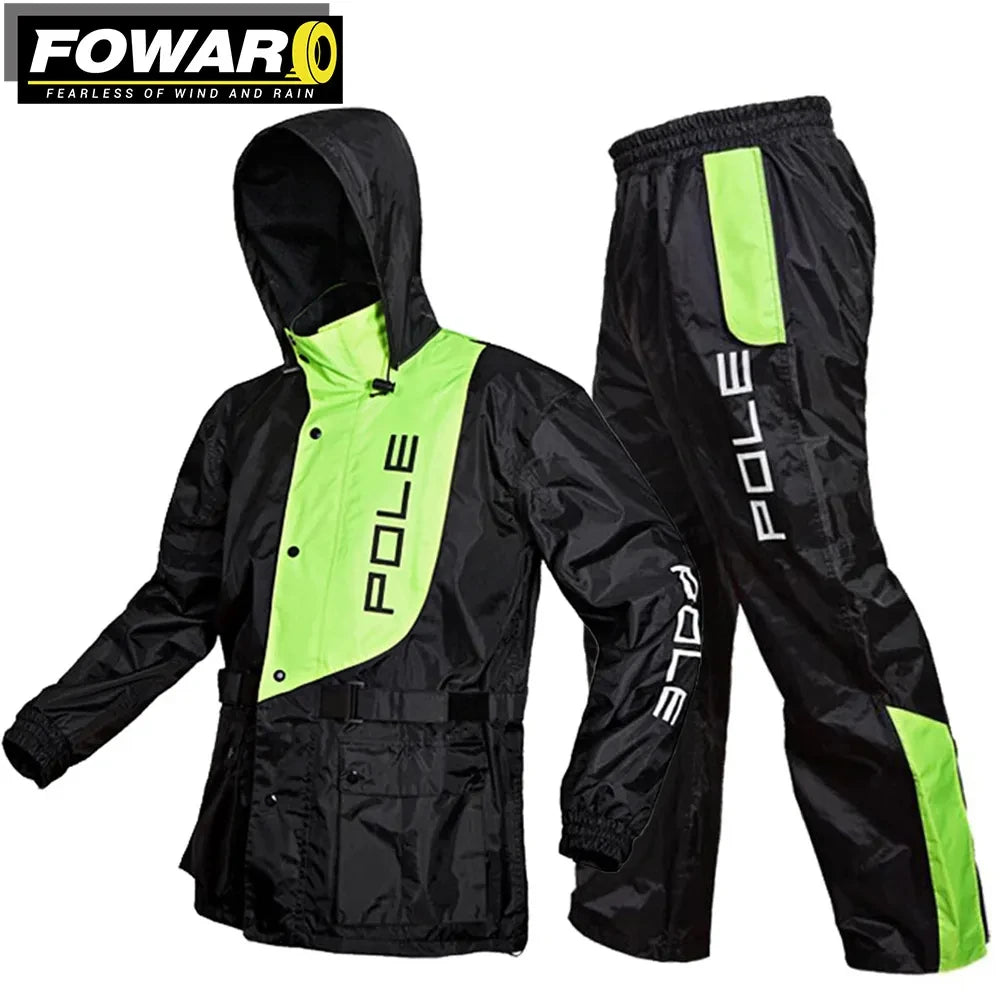 Motorcycle, Fishing, Cycling Raincoat Suit Waterproof Rainwear