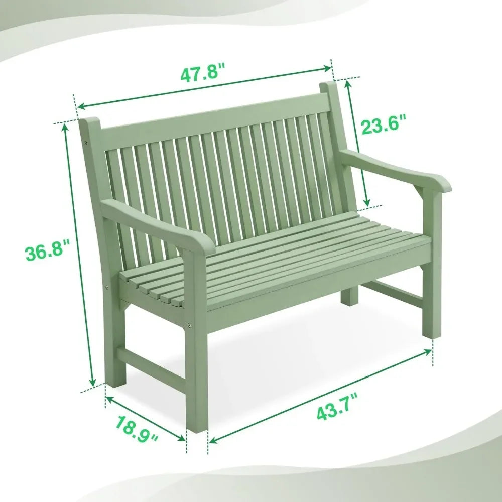 2-Person Poly Lumber Patio Bench