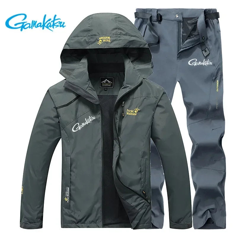 Gamakatsu Fishing Suit Men Spring Autumn Thin