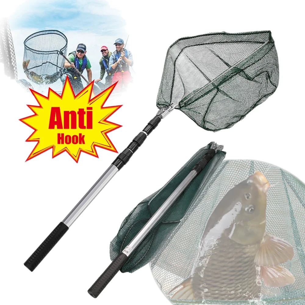 Fishing Landing Folding Net Aluminum  Telescoping   Mesh